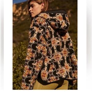 Free People Elevation Jacquard Reversible Hooded Jacket NWT